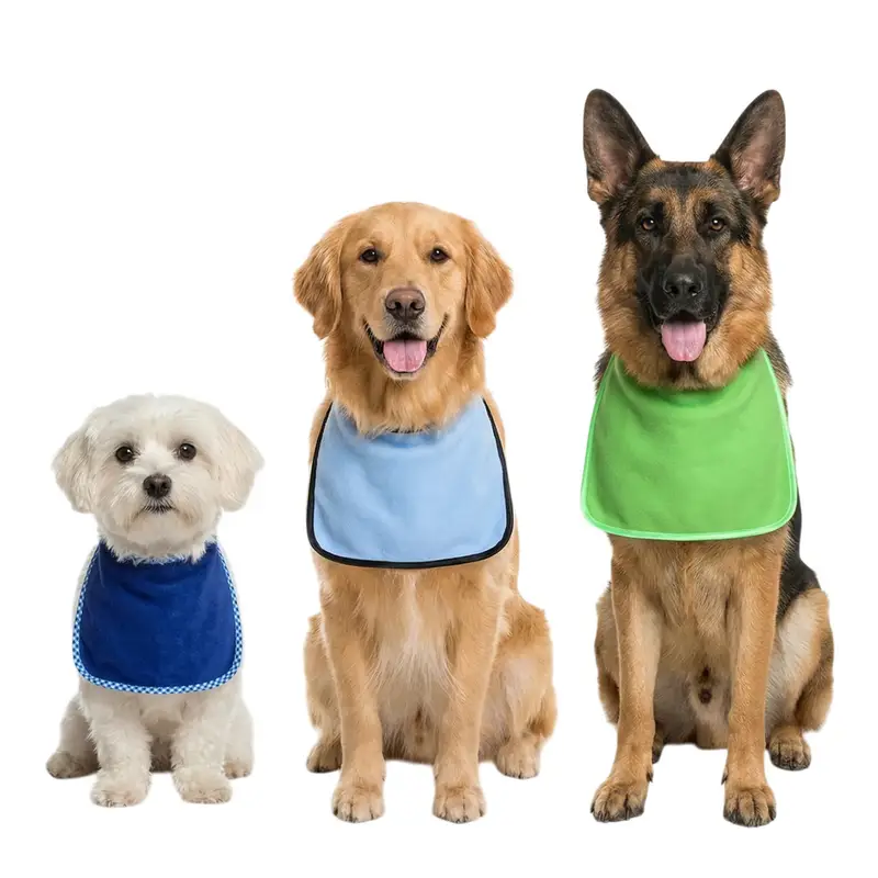 Fleece plain dog bib: fleece bibs colors1