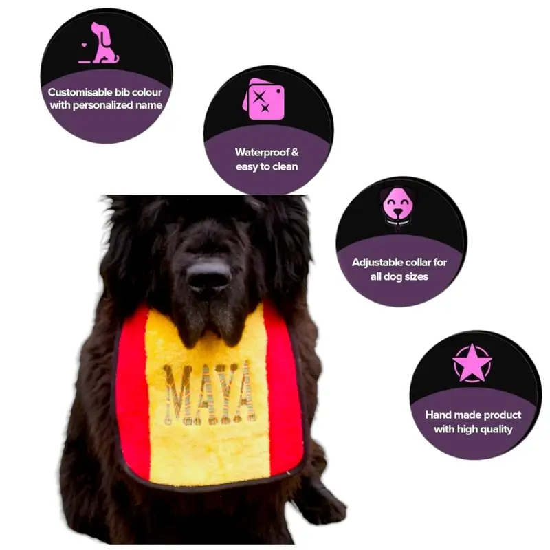 Two Coloured Personalised dog bib, photo 7