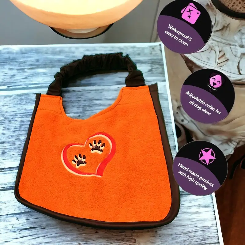 3D Paw Heart Dog Bib, photo 3
