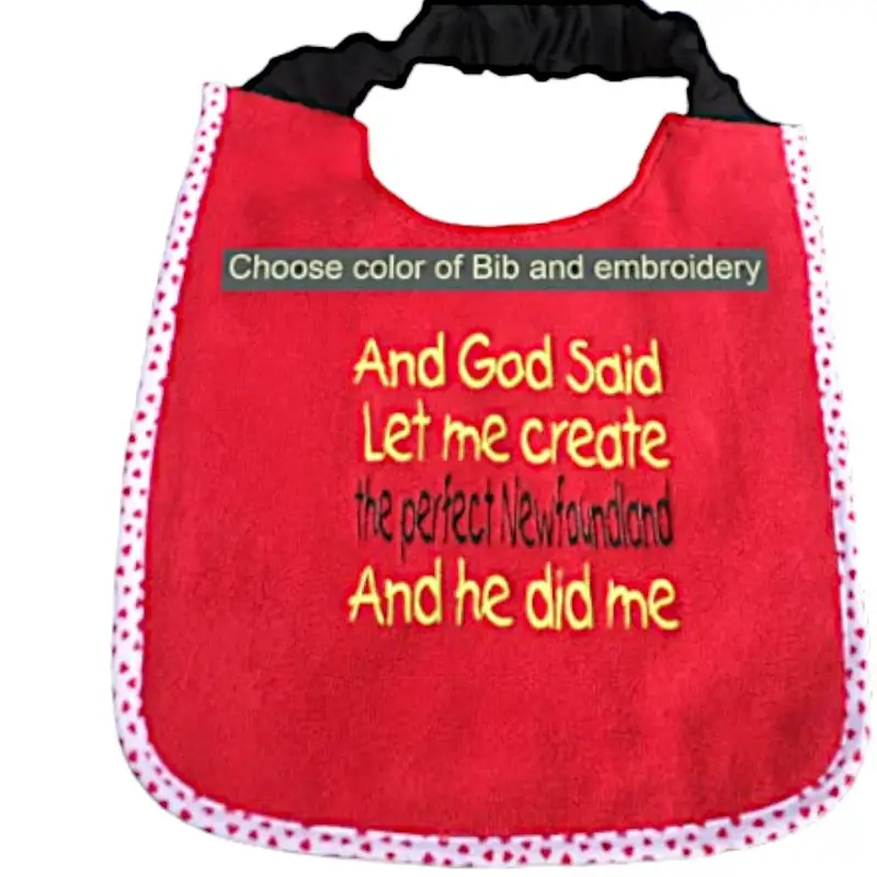 Newfoundland Dog Bib: and god