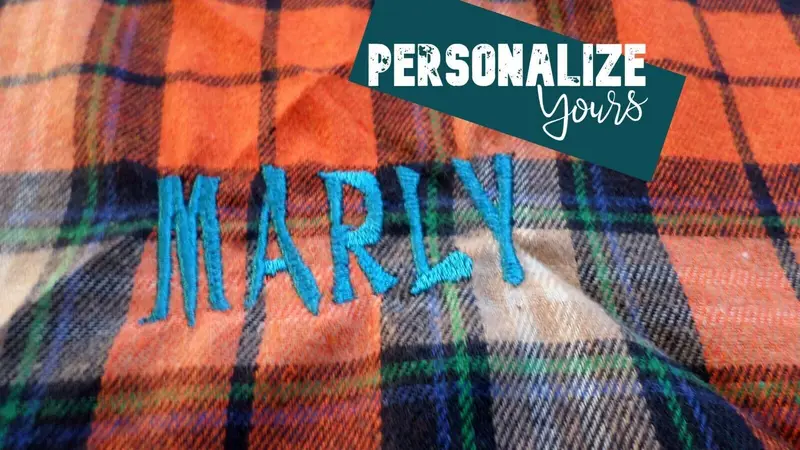 Personalised Dog Bandana Tartan, photo 2