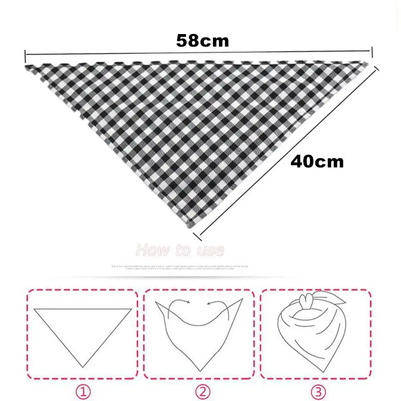 Personalised Dog Bandanas: bandana size
