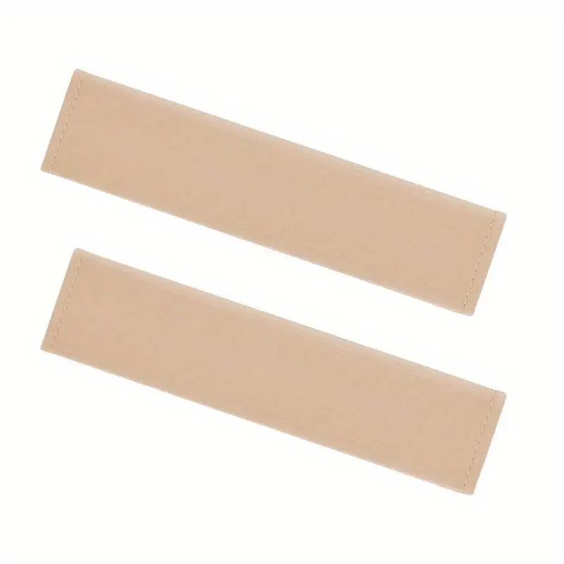 Beige plain seatbelt covers
