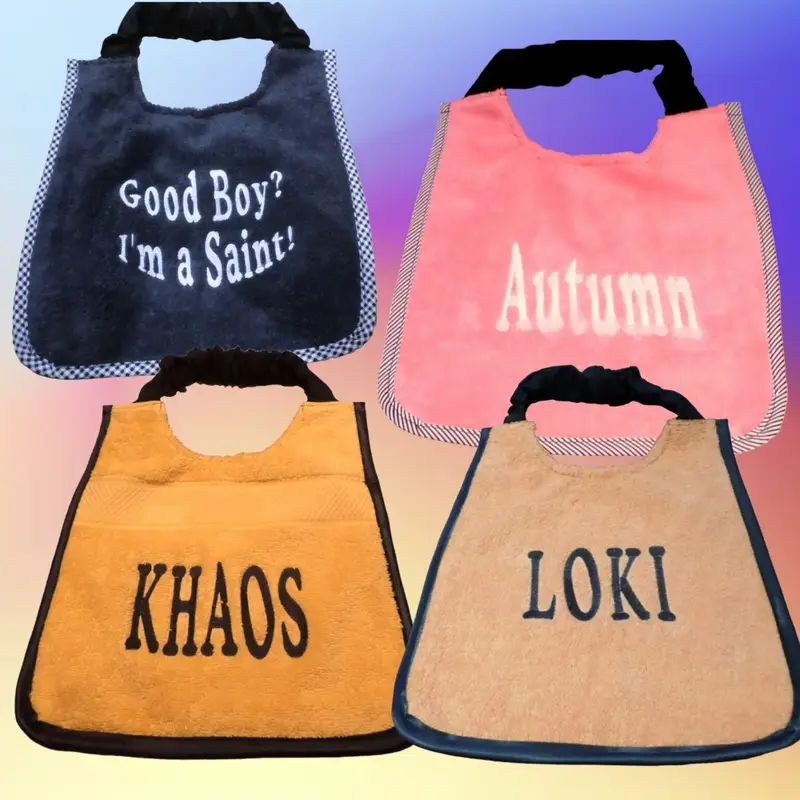 Personalised dog bib: bib with name