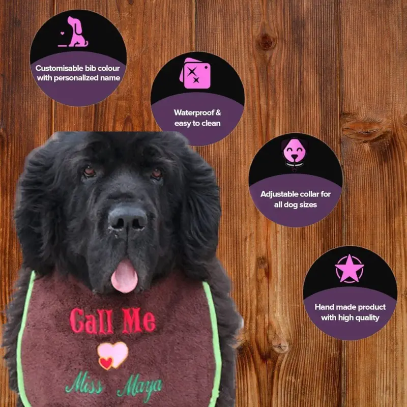 Personalised Dog Bib: call me