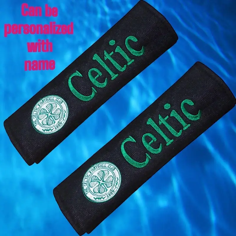 Football Fan Personalised Seat Belt Cover: celtic