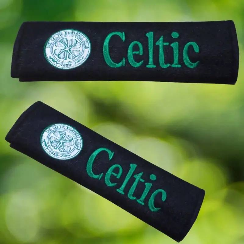 Football Fan Personalised Seat Belt Cover: celtic