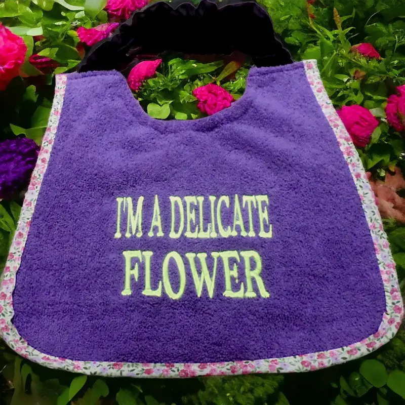 Enchanting ‘DELICATE FLOWER’ Cute Dog Bib, photo 6