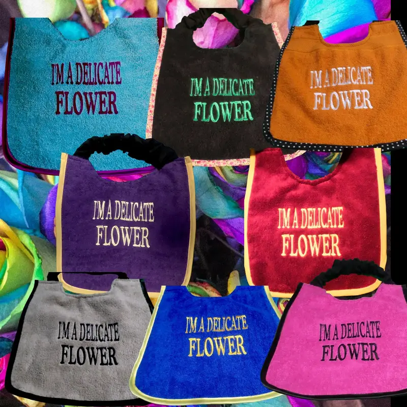 Enchanting ‘DELICATE FLOWER’ Cute Dog Bib, photo 3