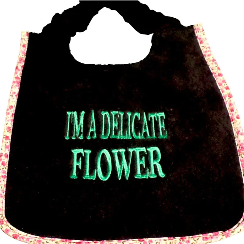 Enchanting ‘DELICATE FLOWER’ Cute Dog Bib, photo 7