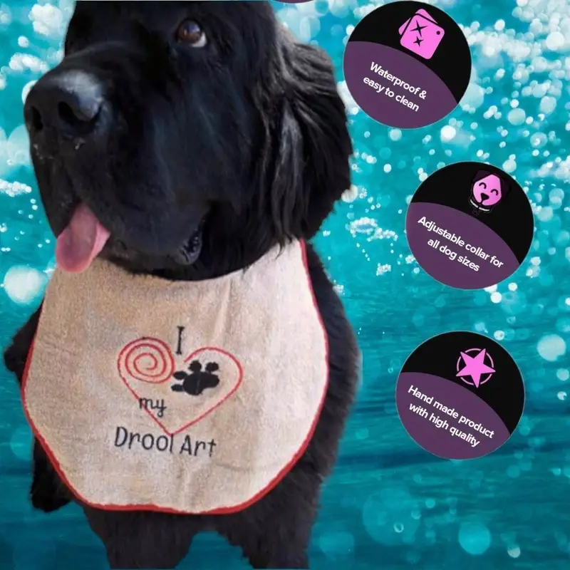 Drool art dog bib, photo 6