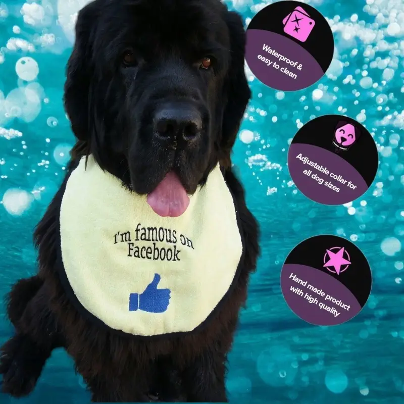 Famous on Facebook dog bib, photo 6