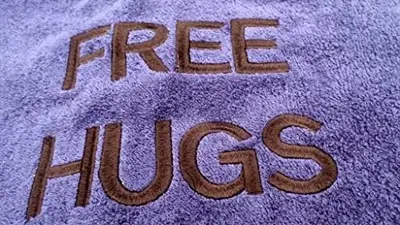 Personalised ‘Free Hugs’ Dog Bib: fh6