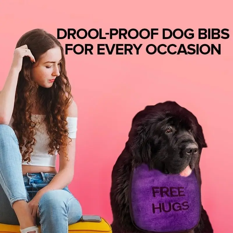 Personalised ‘Free Hugs’ Dog Bib: fh9
