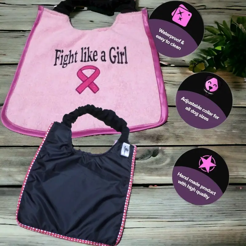 Dog bib cancer support: fight