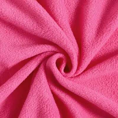 Fleece plain dog bib: fleece cerise pink