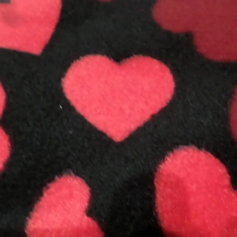 fleece hearts