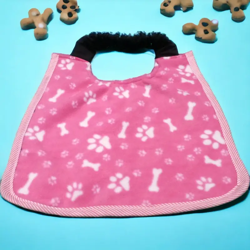 Pink Fleece Dog Bib, photo 4