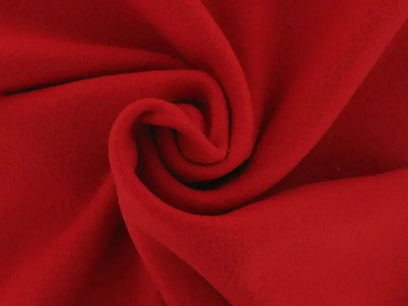 Fleece plain dog bib: fleece red