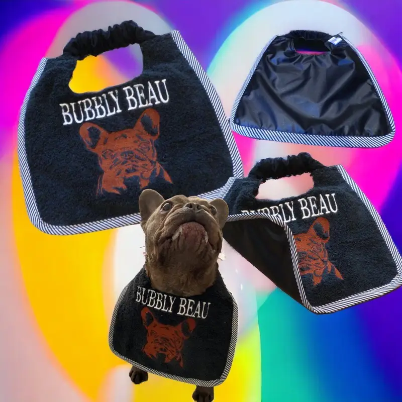 French bulldog custom tailor made bib: frenchie