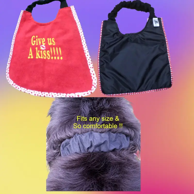Give us a kiss cute dog bib, photo 3