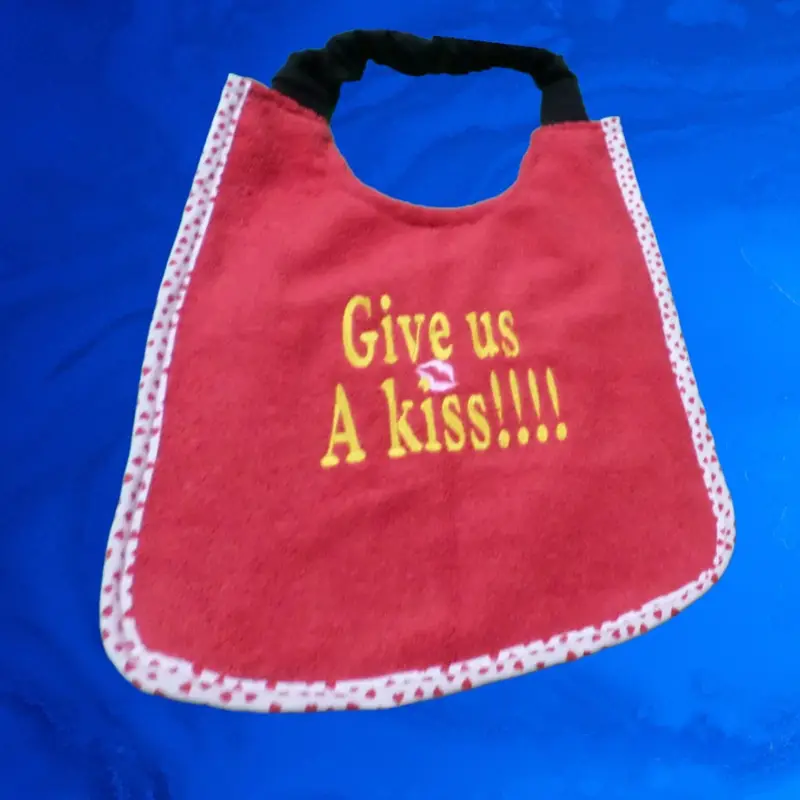 Give us a kiss cute dog bib, photo 8