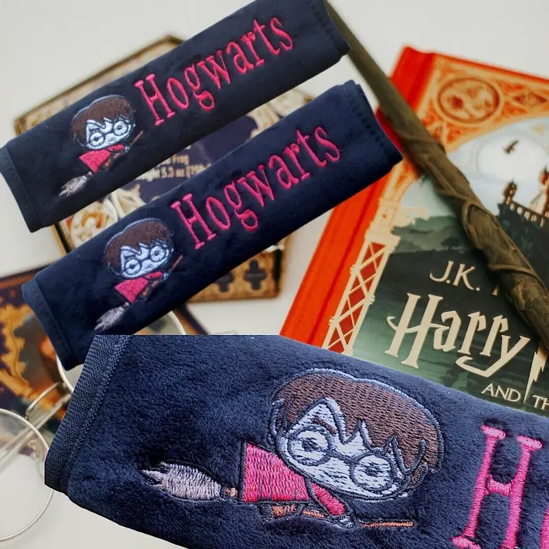 Wizard Personalised Seat Belt Covers (Pair): harry