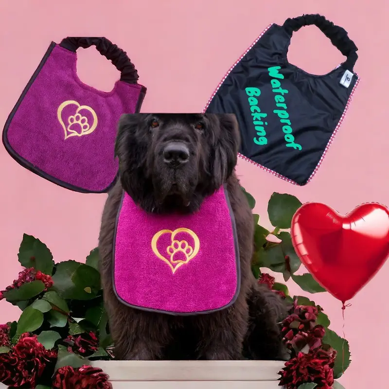Paw & heart dog bib, photo 3