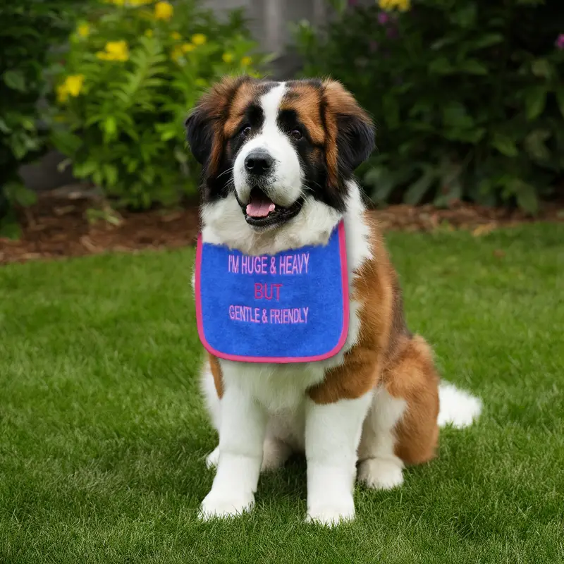 Huge & heavy sarcastic & cute dog fashionable bib, photo 13
