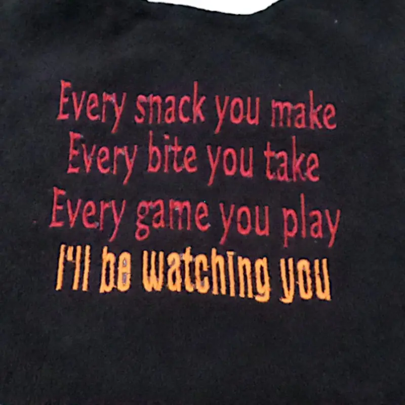 I’ll be watching you sneaky dog bib: ill be watching you
