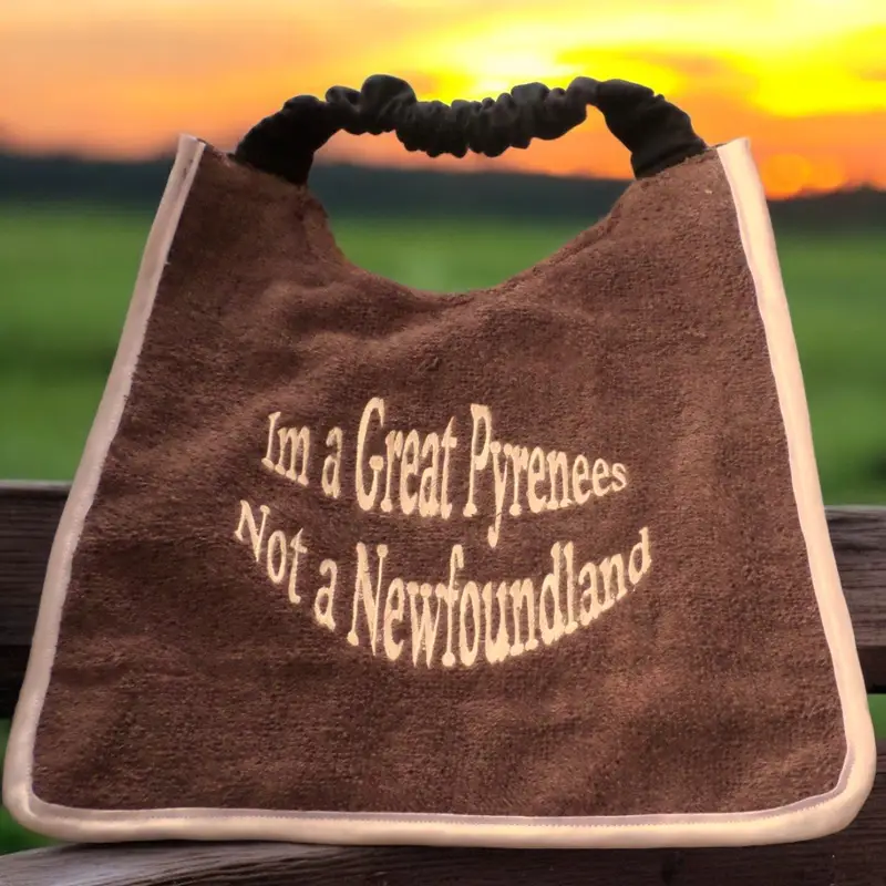 Pyrenean Mountain Dog Bib personalised- Various sizes: im great pyrenees