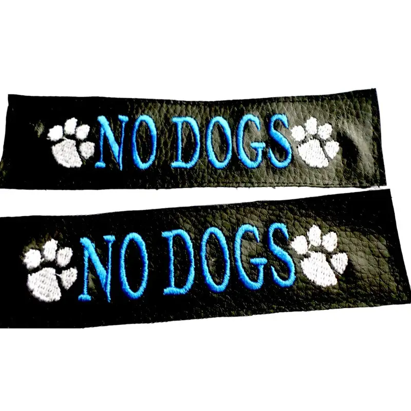 Personalised dog harness labels: labels no dogs