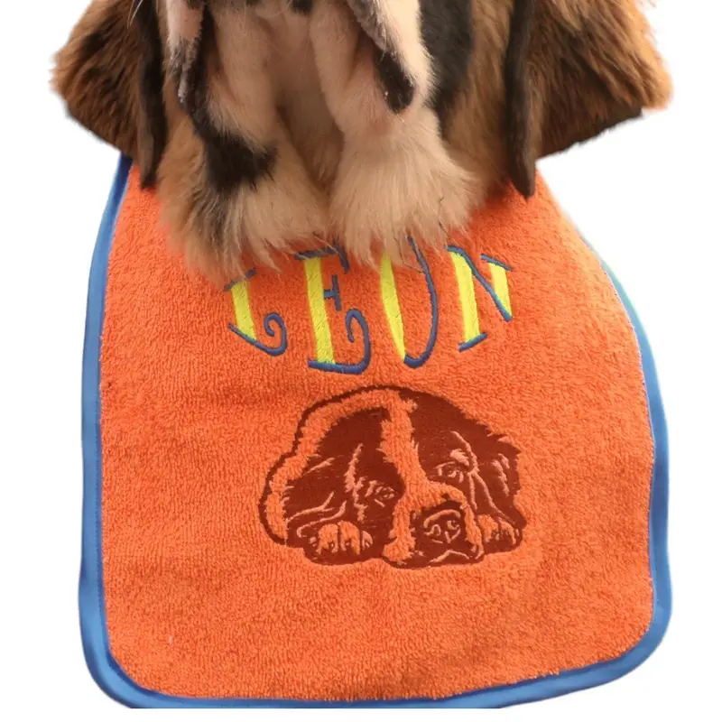 Customisable Saint Bernard Drool Bib: leon