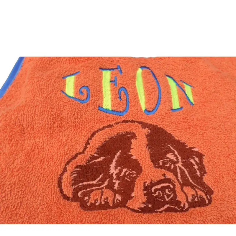 Customisable Saint Bernard Drool Bib: leon