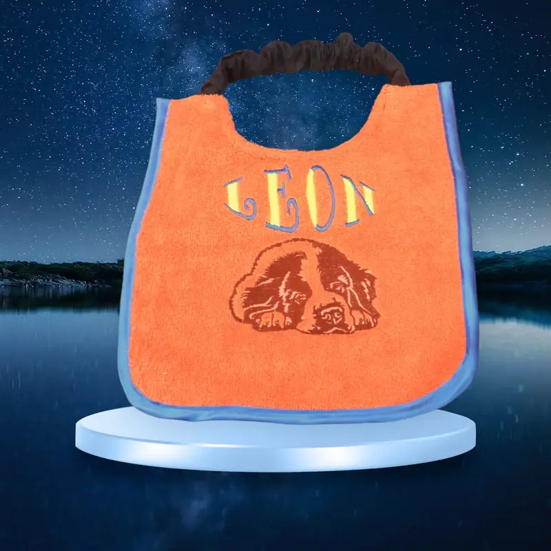 Customisable Saint Bernard Drool Bib: leon