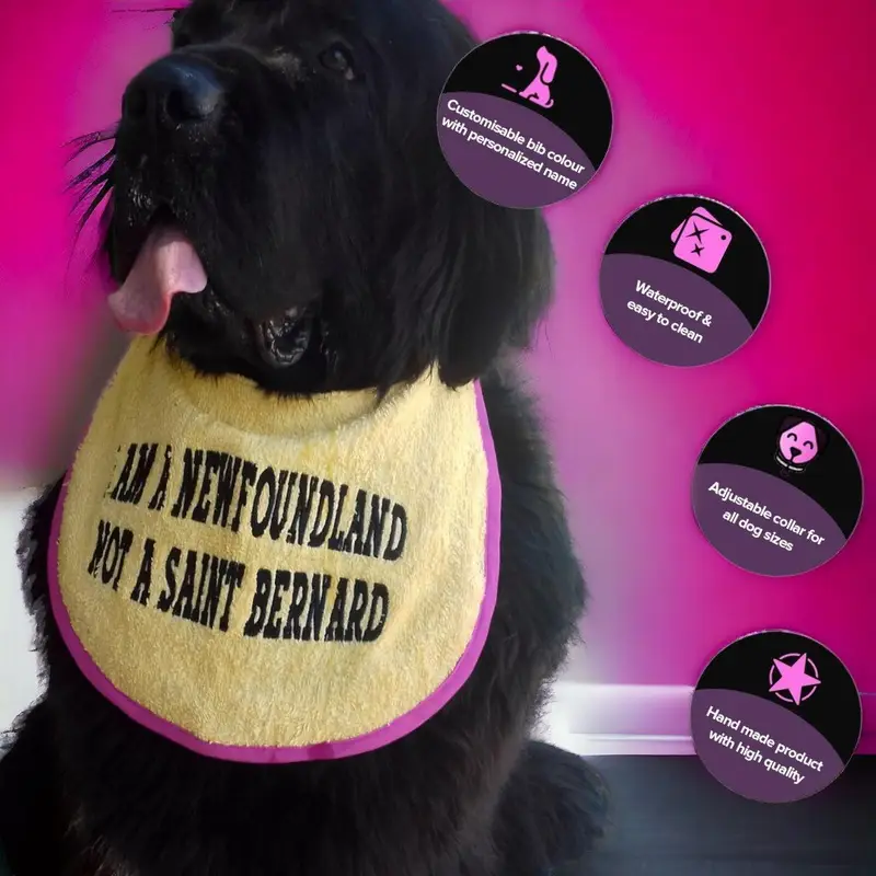 I am a newfoundland customised dog bib: newfy