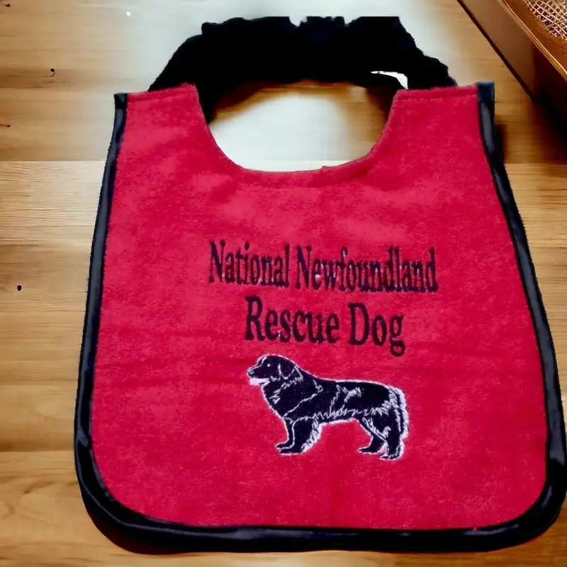 Personalised Newfoundland Dog Drooling Bib: newfy