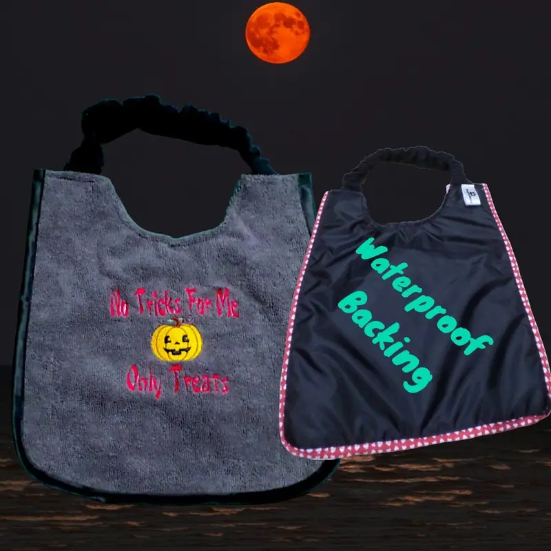 Halloween ‘No tricks for me Only treats’ dog spooky bib, photo 8