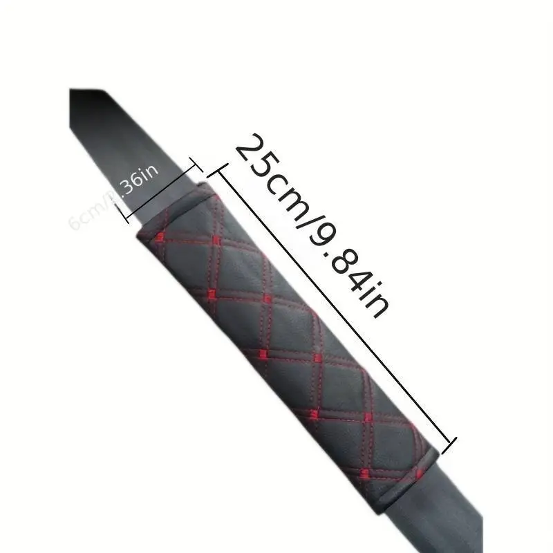 Faux Leather seat Belt Covers (Pair) personalised with name: patterned seatbelts