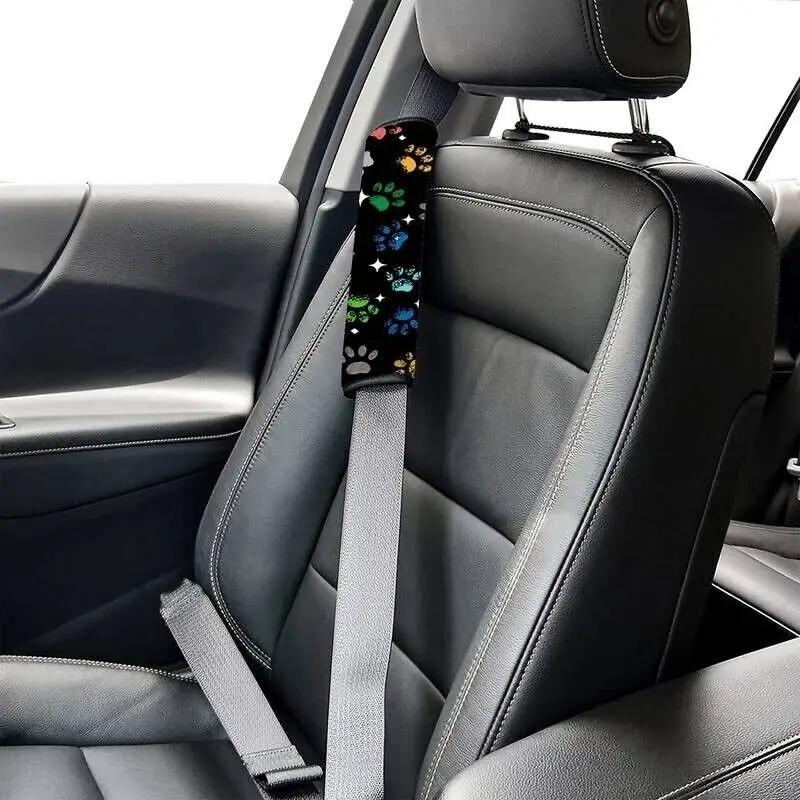 paw printed seat belt cover