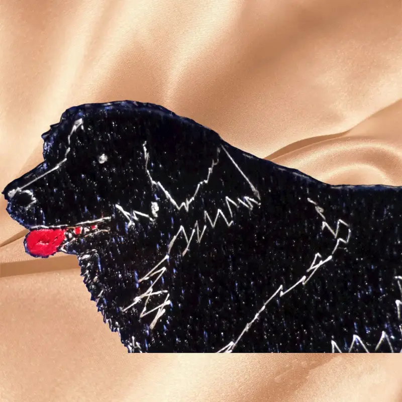 Personalised Newfoundland Dog Drooling Bib, photo 7