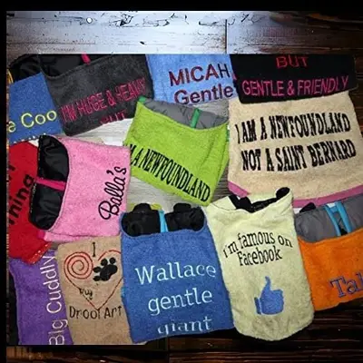 Personalised dog bib with name/wording, photo 7