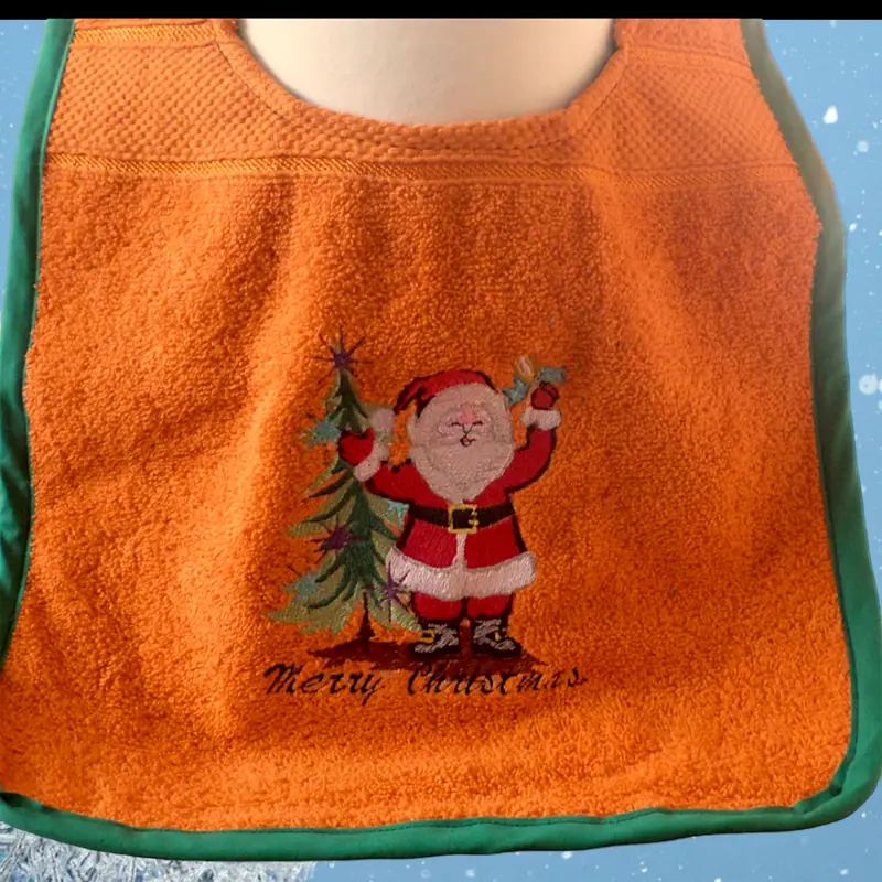 Holiday Christmas dog bib with Santa, photo 10