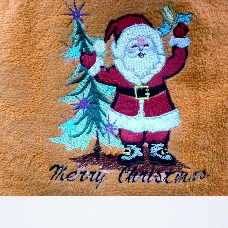 Holiday Christmas dog bib with Santa, photo 2