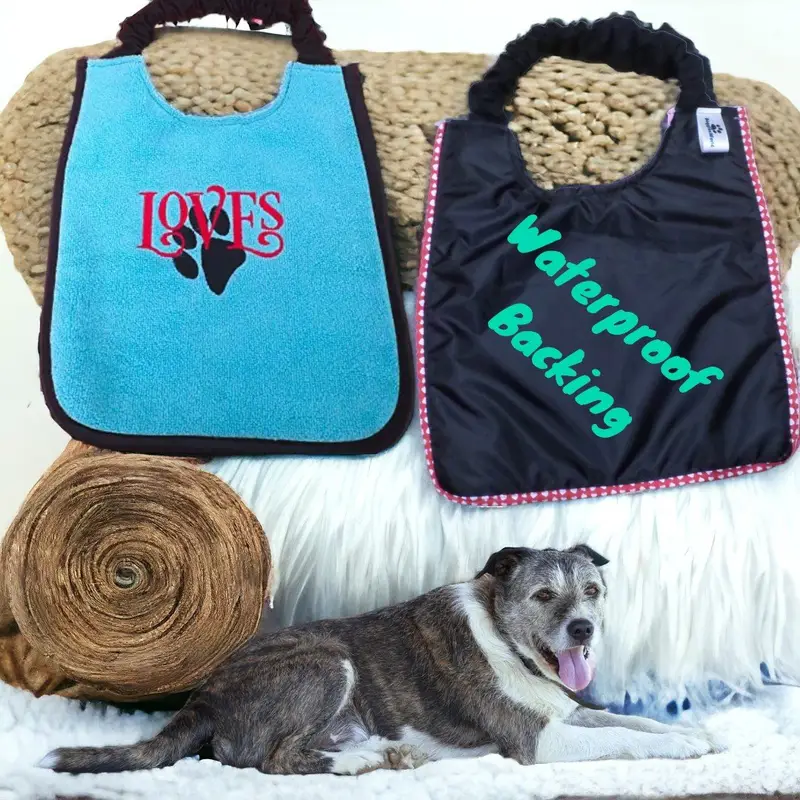 Loves & paw dog bib: pic3