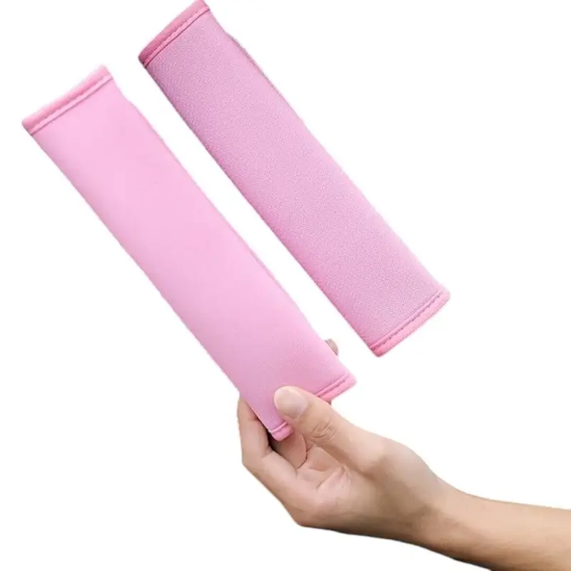 MAX POWER Embroidered Seatbelt Covers: pink plain