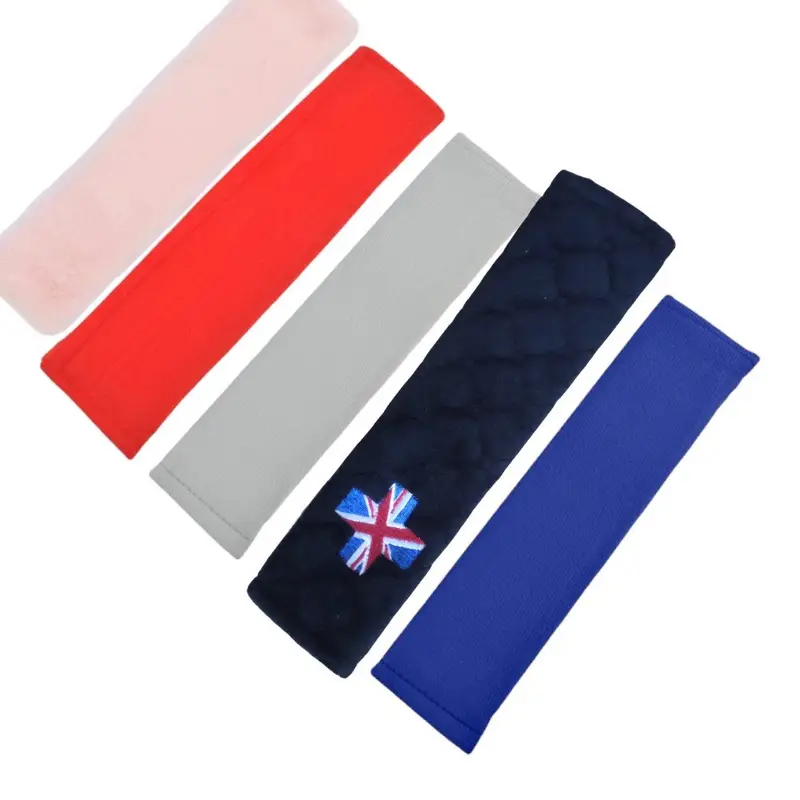Union Flag personalised car seat belt covers (Pair) -washable & stylish: plain uk seat belts