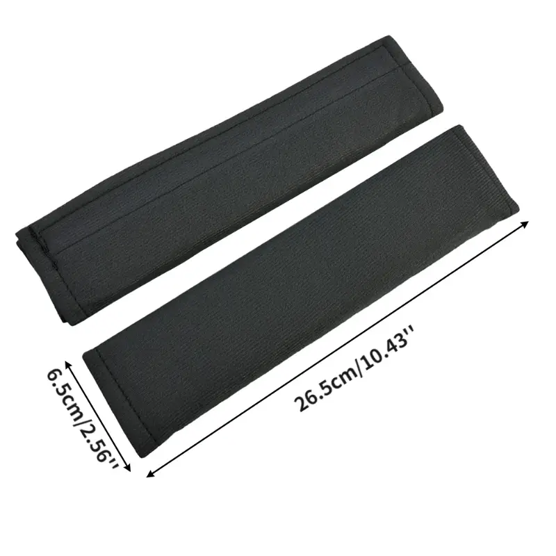 Black plain seatbelt covers