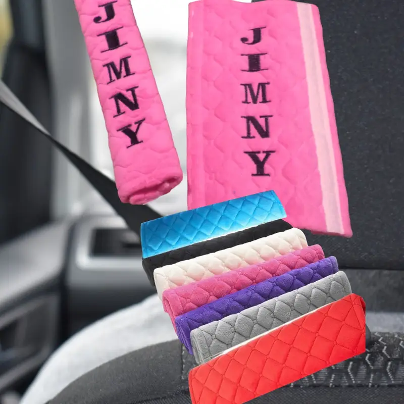 Personalised Embroidered Seatbelt Cover: seatbelts name only