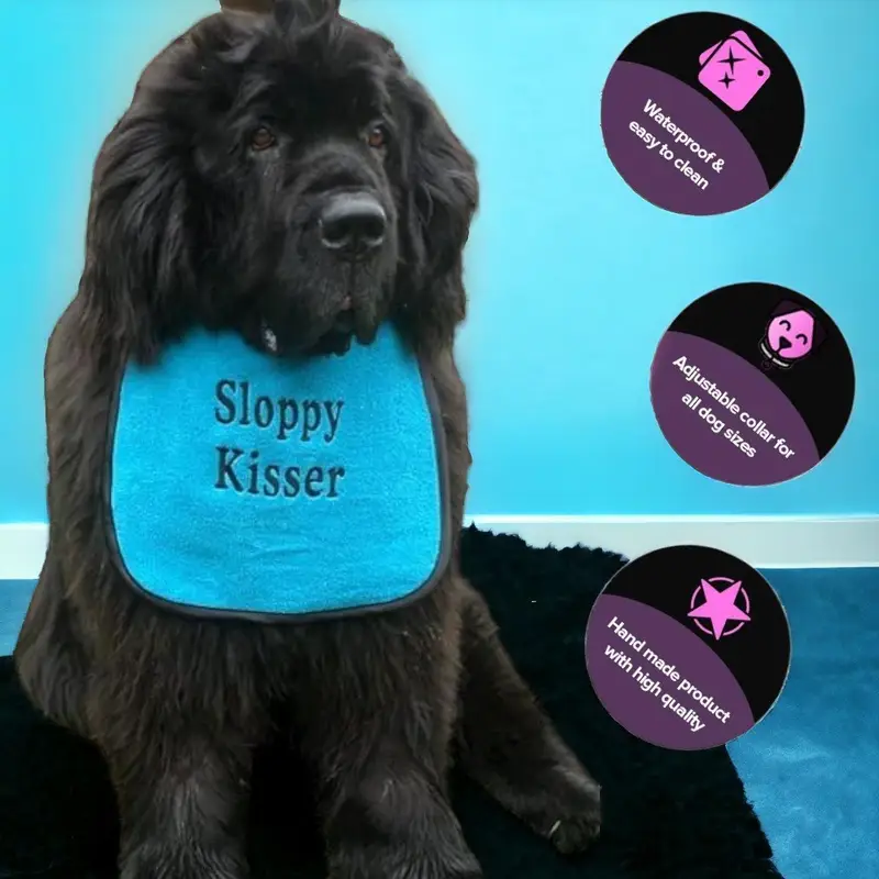 Super absorbent premium bib for dogs: sloppy